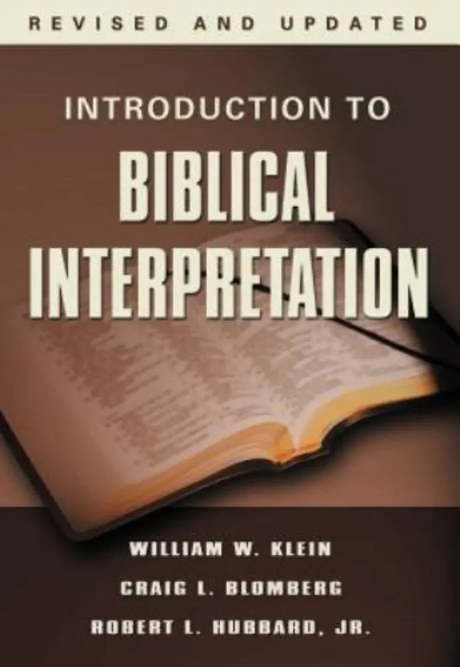 Introduction to Biblical - Hardcover, by William W. Klein; - Good